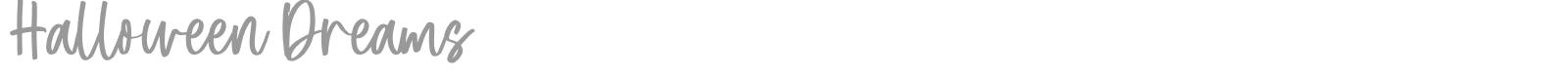 Halloween Dreams Script font preview